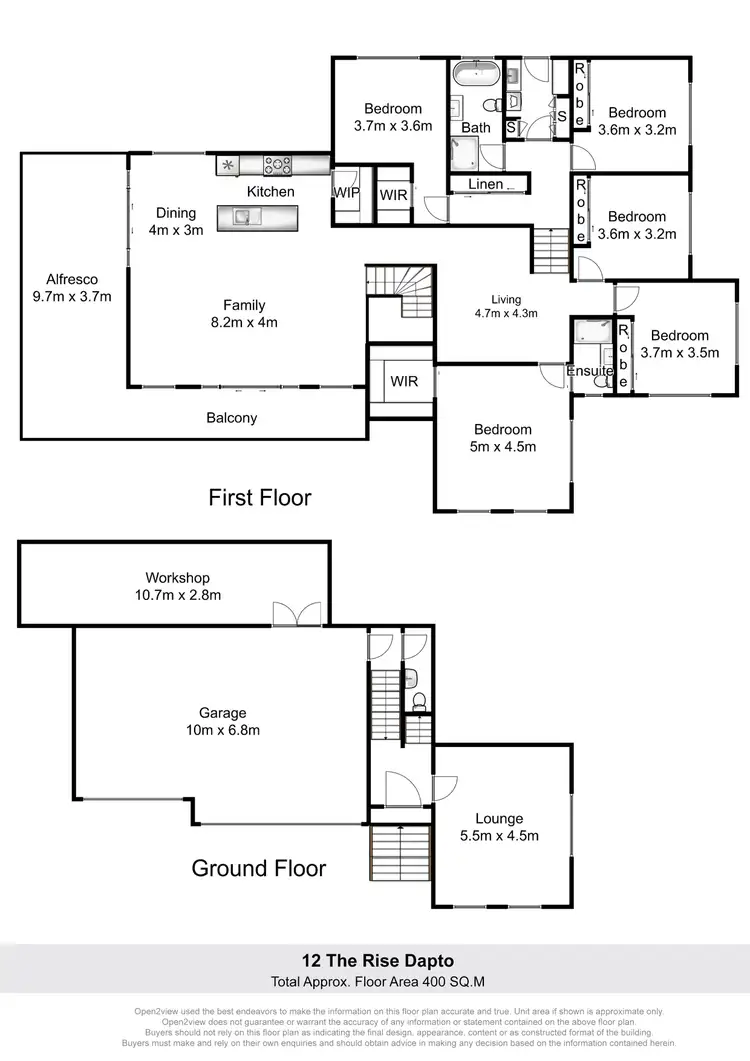 Floorplan of Homely house listing, 12 The Rise, Dapto NSW 2530