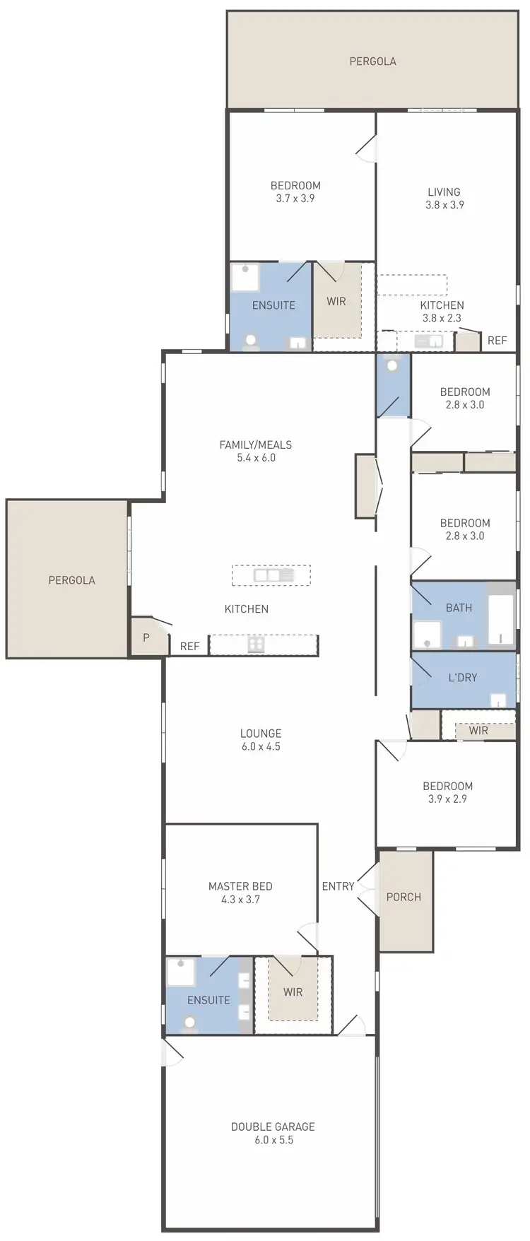 Floorplan of Homely house listing, 24 Harogen Drive, Werribee VIC 3030