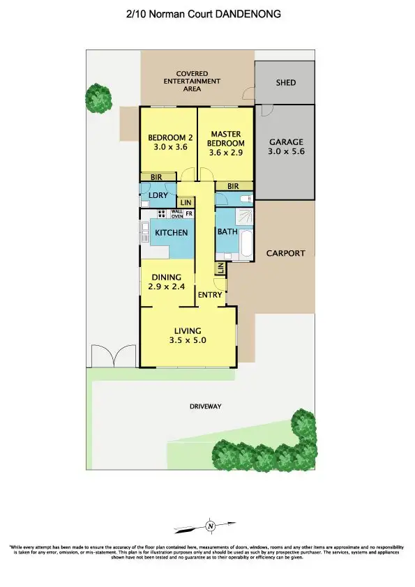 Floorplan of Homely unit listing, 2/10 Norman Court, Dandenong VIC 3175