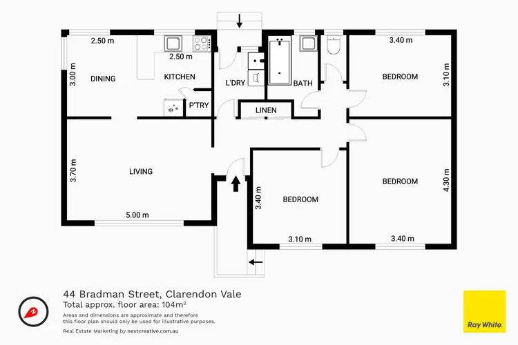 Floorplan of Homely house listing, 44 Bradman Street, Clarendon Vale TAS 7019