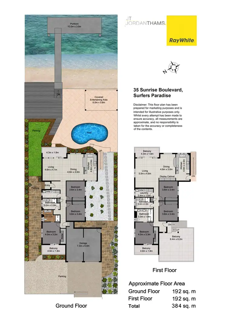 Floorplan of Homely house listing, 35 Sunrise Boulevard, Surfers Paradise QLD 4217