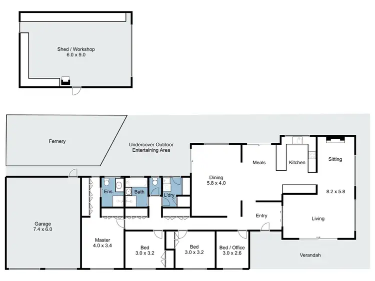 Floorplan of Homely house listing, 29 Porters Road, Benalla VIC 3672