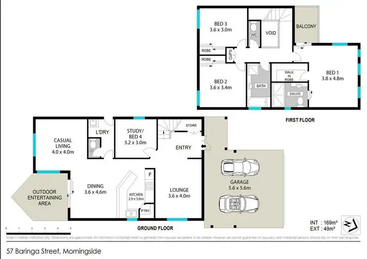 Floorplan of Homely house listing, 57 Baringa Street, Morningside QLD 4170