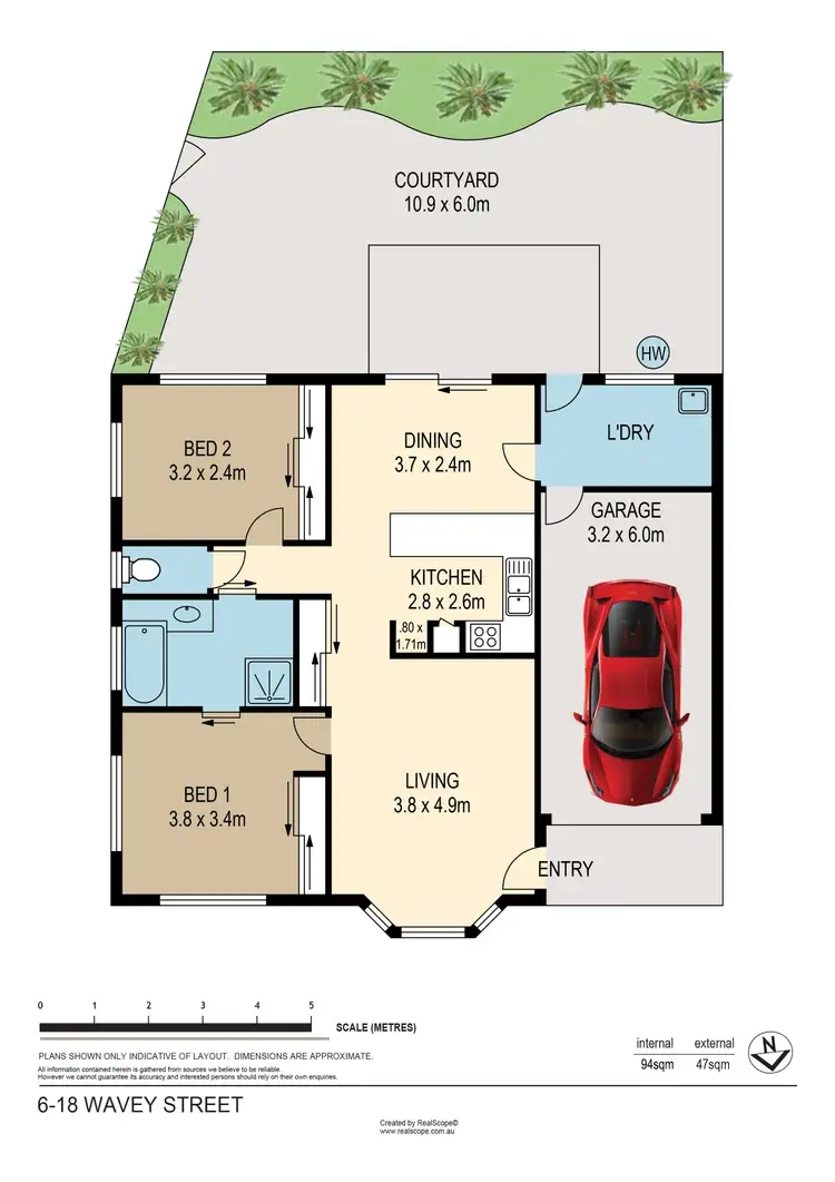 Floorplan of Homely villa listing, 6/18 Wavey Street, Zillmere QLD 4034