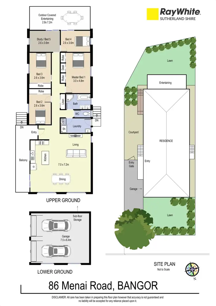 Floorplan of Homely house listing, 86 Menai Road, Bangor NSW 2234