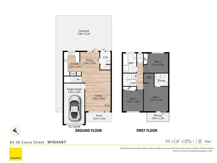 Floorplan of Homely townhouse listing, 83/28 Coora Street, Wishart QLD 4122