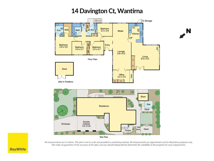 Floorplan of Homely house listing, 14 Davington Court, Wantirna VIC 3152