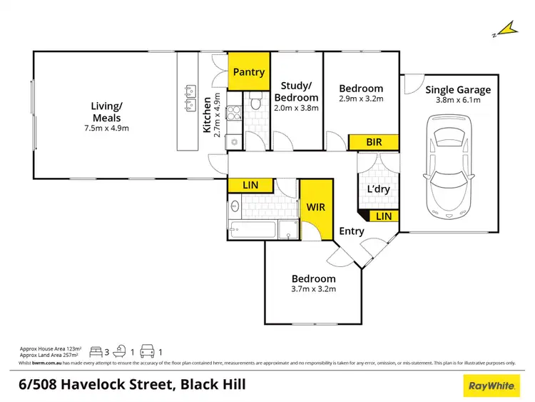 Floorplan of Homely house listing, 6/508 Havelock Street, Black Hill VIC 3350