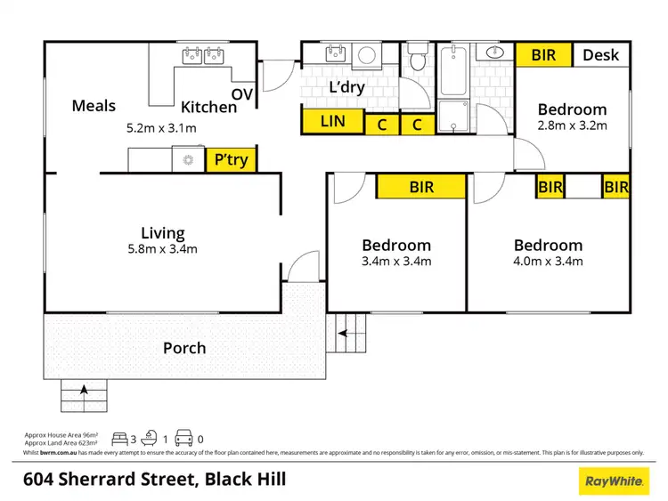 Floorplan of Homely house listing, 604 Sherrard Street, Black Hill VIC 3350