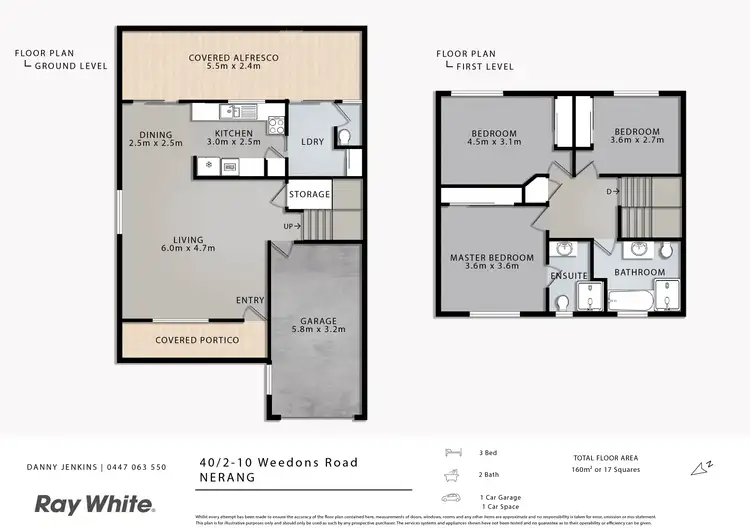 Floorplan of Homely semi-detached listing, 40/2-10 Weedons Road, Nerang QLD 4211