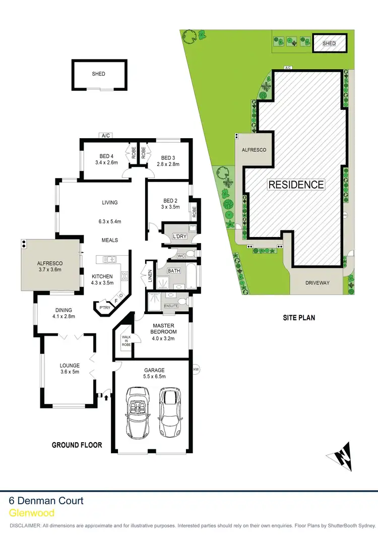 Floorplan of Homely house listing, 6 Denman Court, Glenwood NSW 2768