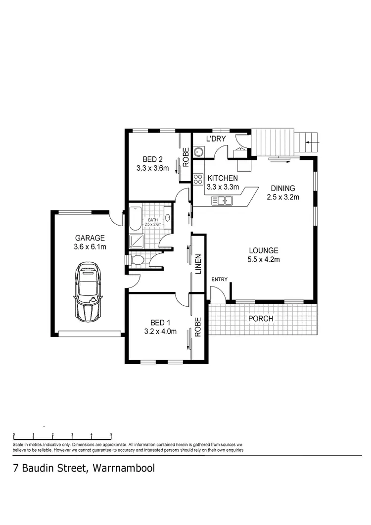 Floorplan of Homely house listing, 7 Baudin Court, Warrnambool VIC 3280