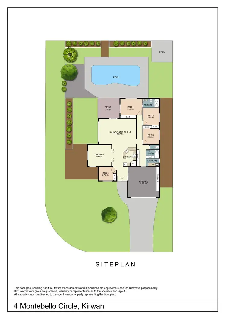 Floorplan of Homely house listing, 4 Montebello Circle, Kirwan QLD 4817