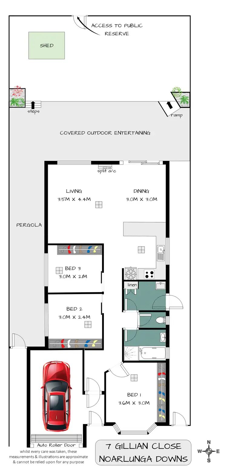 Floorplan of Homely house listing, 7 Gillian Close, Noarlunga Downs SA 5168