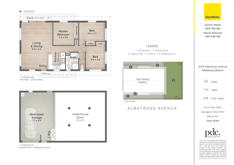 Floorplan of Homely semi-detached listing, 2/111 Albatross Avenue, Mermaid Beach QLD 4218