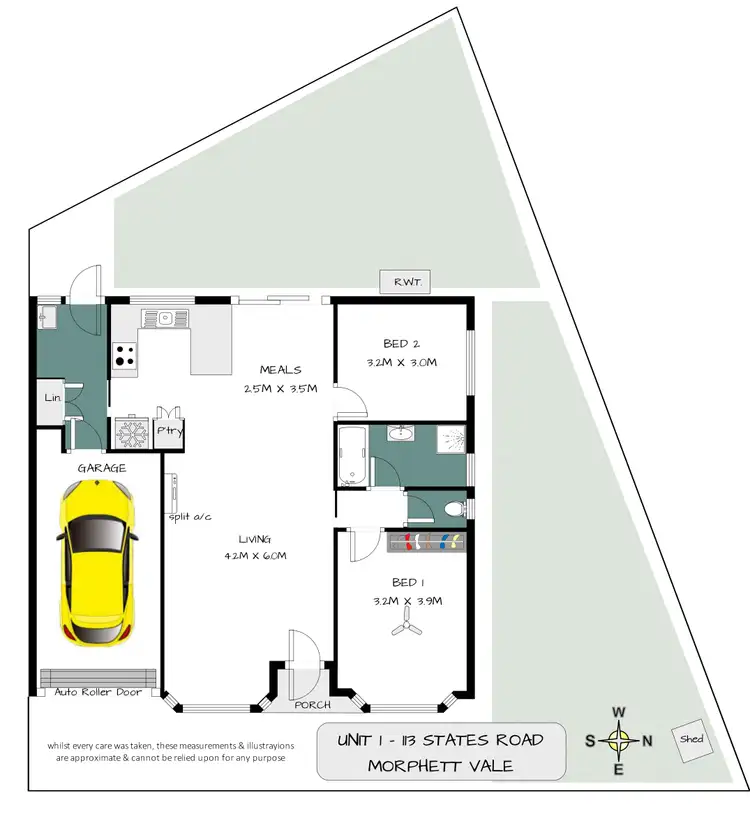 Floorplan of Homely house listing, 1/113 States Road, Morphett Vale SA 5162