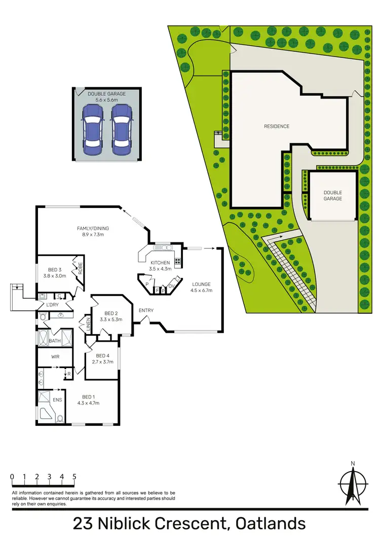 Floorplan of Homely house listing, 23 Niblick Crescent, Oatlands NSW 2117