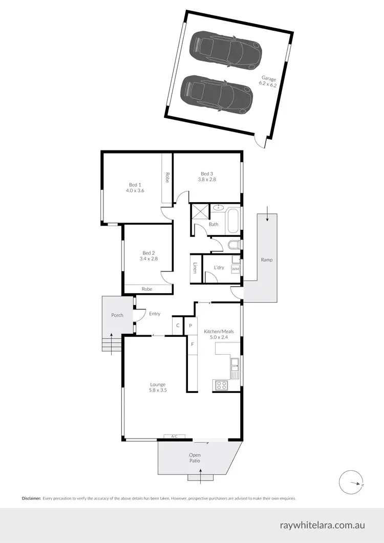 Floorplan of Homely house listing, 24 Fairfield Avenue, Belmont VIC 3216