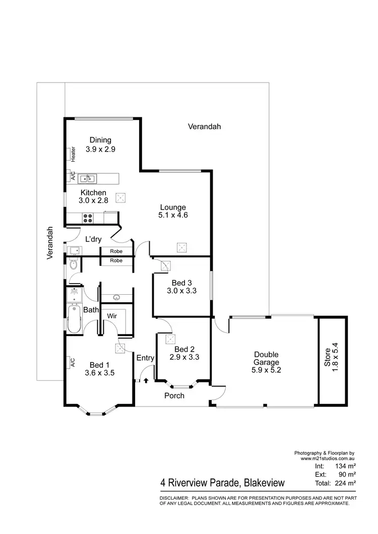 Floorplan of Homely house listing, 4 Riverview Parade, Blakeview SA 5114