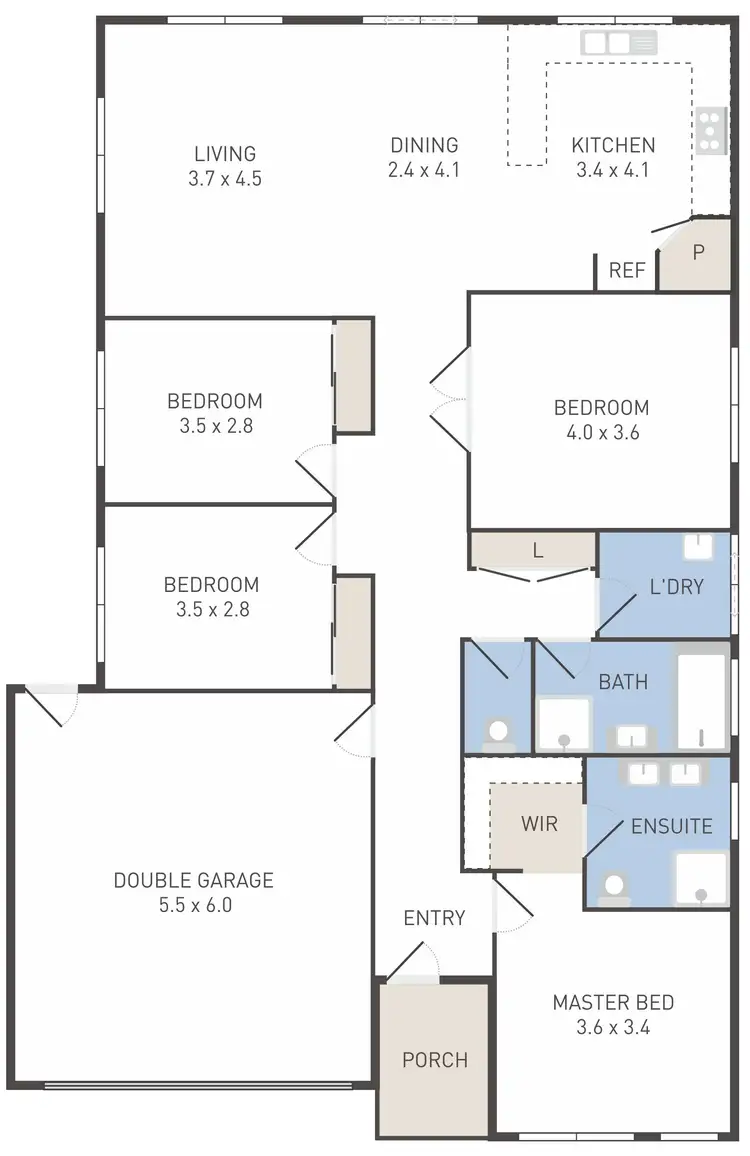 Floorplan of Homely house listing, 55 Showbridge Way, Werribee VIC 3030