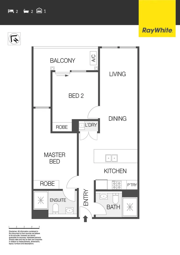 Floorplan of Homely apartment listing, 15/Door 115 Anketell Street, Greenway ACT 2900
