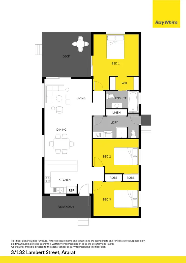 Floorplan of Homely house listing, 3/132 Lambert Street, Ararat VIC 3377