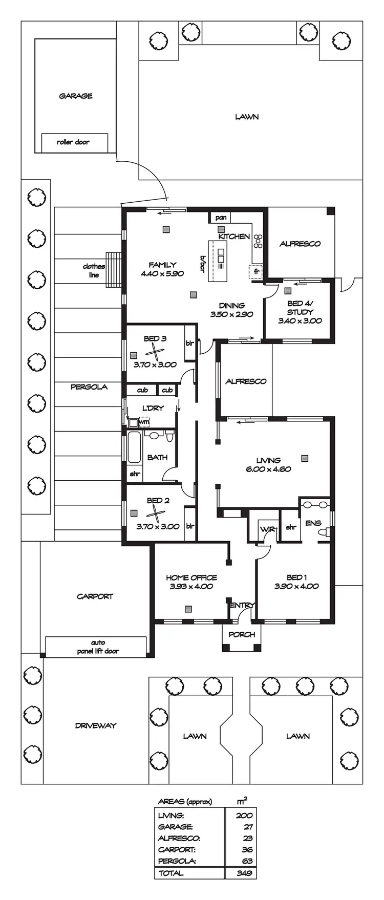Floorplan of Homely house listing, 18 Bungana Avenue, Para Vista SA 5093
