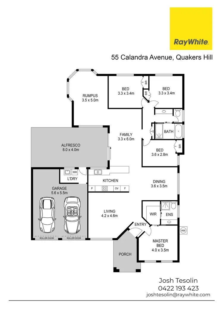 Floorplan of Homely house listing, 55 Calandra Avenue, Quakers Hill NSW 2763