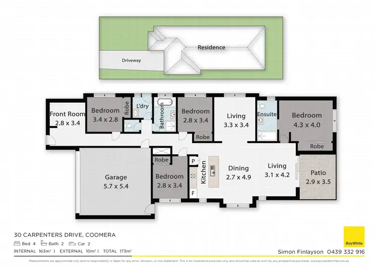 Floorplan of Homely house listing, 30 Carpenters Drive, Coomera QLD 4209