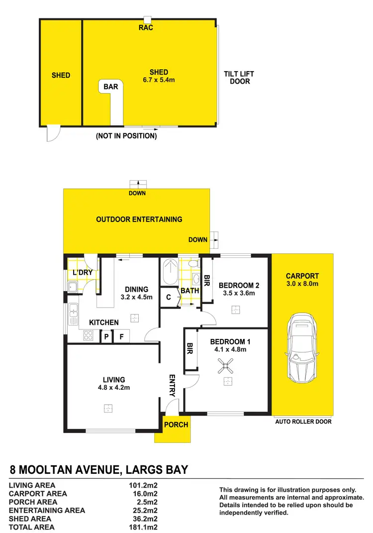 Floorplan of Homely house listing, 8 Mooltan Avenue, Largs Bay SA 5016