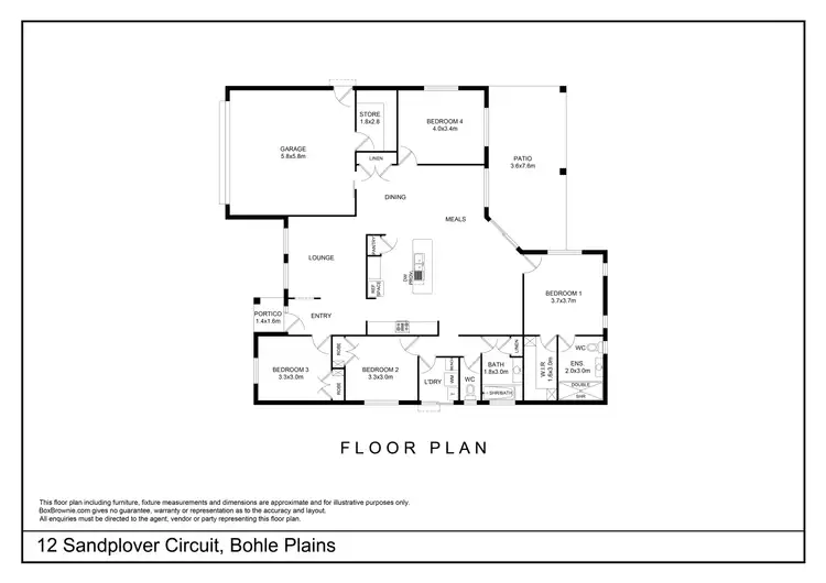 Floorplan of Homely house listing, 12 Sandplover Circuit, Bohle Plains QLD 4817