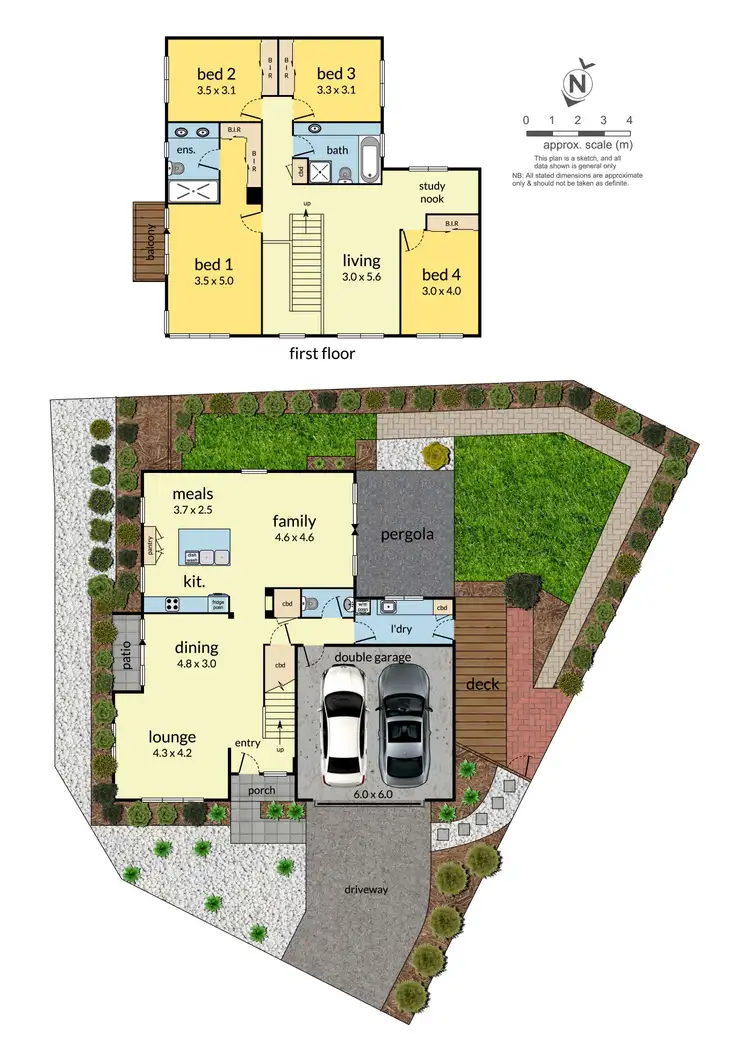 Floorplan of Homely house listing, 1 Linton Place, Mulgrave VIC 3170