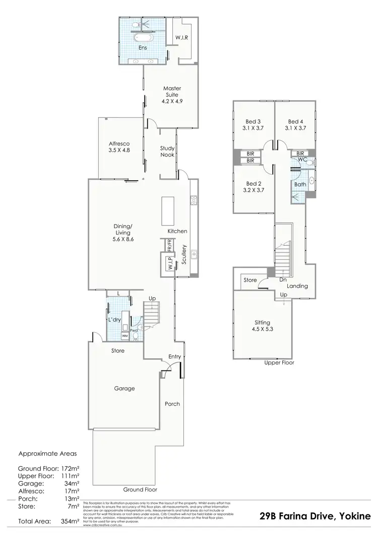Floorplan of Homely house listing, 29B Farina Drive, Yokine WA 6060