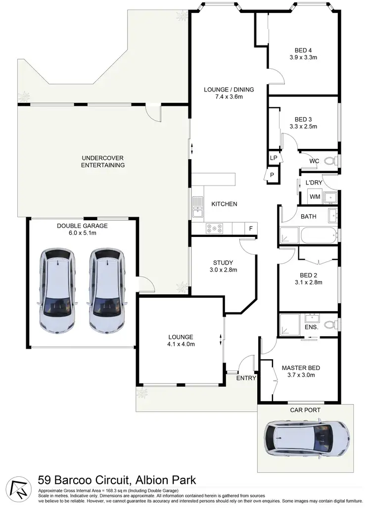 Floorplan of Homely house listing, 59 Barcoo Circuit, Albion Park NSW 2527
