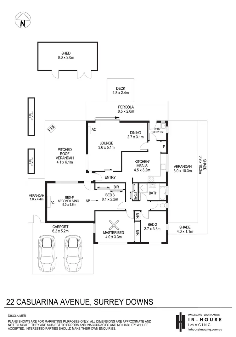 Floorplan of Homely house listing, 22 Casuarina Avenue, Surrey Downs SA 5126