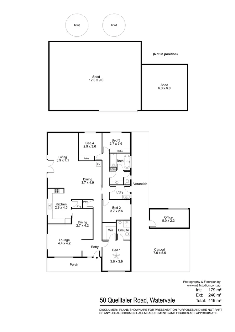 Floorplan of Homely house listing, 50 Quelltaler Road, Watervale SA 5452
