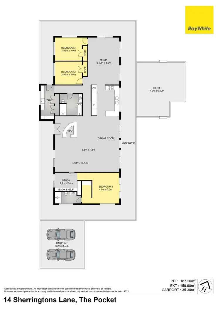 Floorplan of Homely rural property listing, 14 Sherringtons Lane, The Pocket NSW 2483