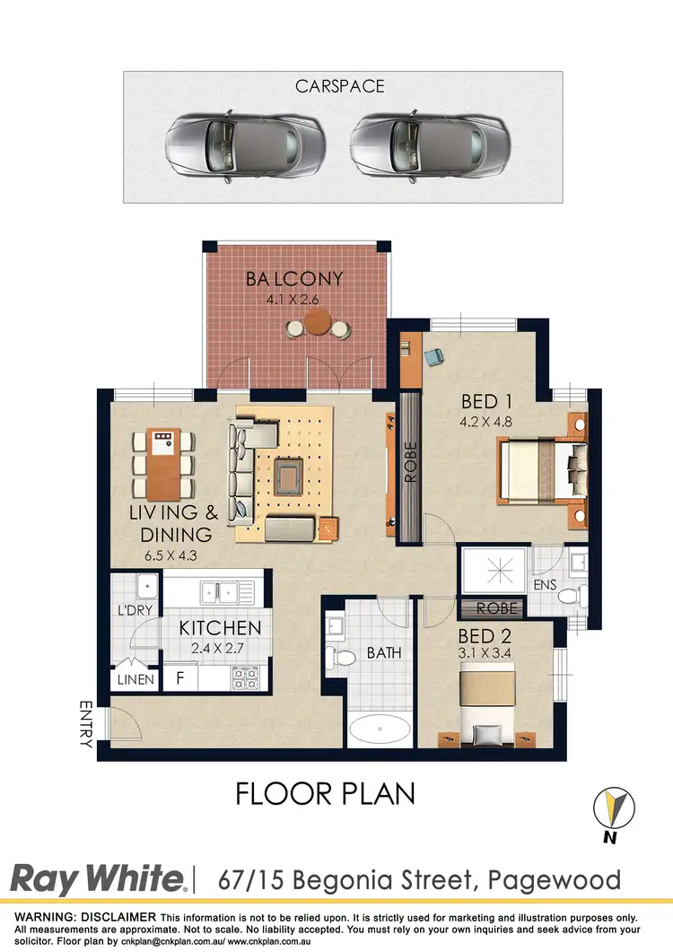 Floorplan of Homely apartment listing, 67/15 Begonia Street, Pagewood NSW 2035