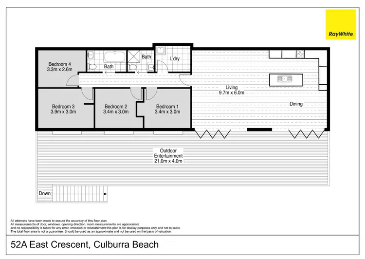 Floorplan of Homely house listing, 52A East Crescent, Culburra Beach NSW 2540