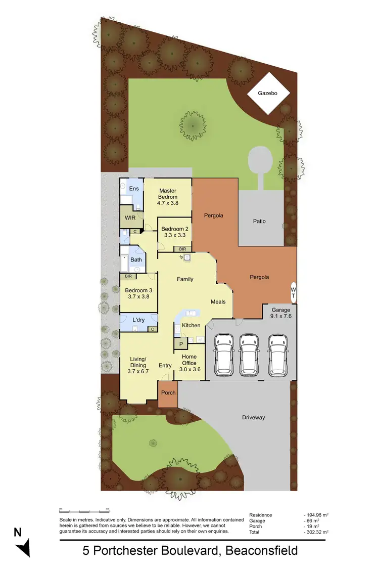 Floorplan of Homely house listing, 5 Portchester Boulevard, Beaconsfield VIC 3807