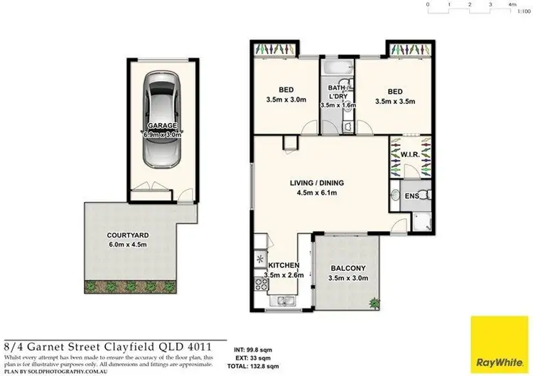 Floorplan of Homely unit listing, 8/4 Garnet Street, Clayfield QLD 4011