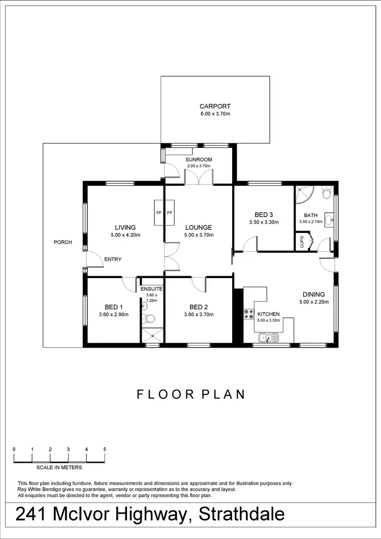 Floorplan of Homely house listing, 241 Mcivor Road, Strathdale VIC 3550