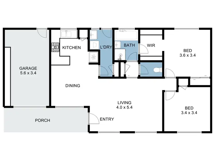 Floorplan of Homely house listing, 2/3 Diplomat Court, Benalla VIC 3672
