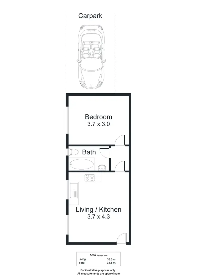 Floorplan of Homely unit listing, 5/13 Simpson Parade, Goodwood SA 5034