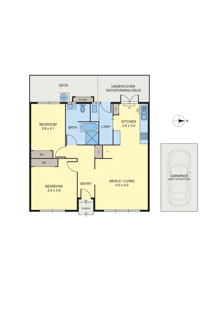 Floorplan of Homely unit listing, 3/28 Smith Street, Brunswick West VIC 3055