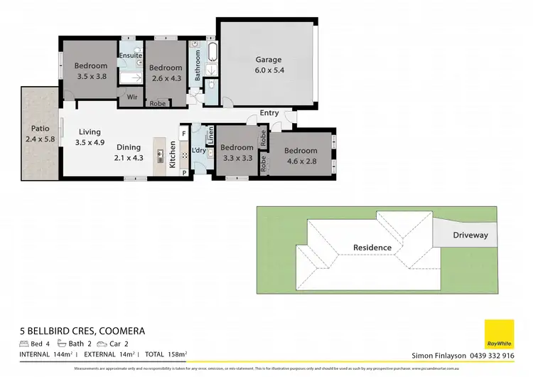 Floorplan of Homely house listing, 5 Bellbird Crescent, Coomera QLD 4209