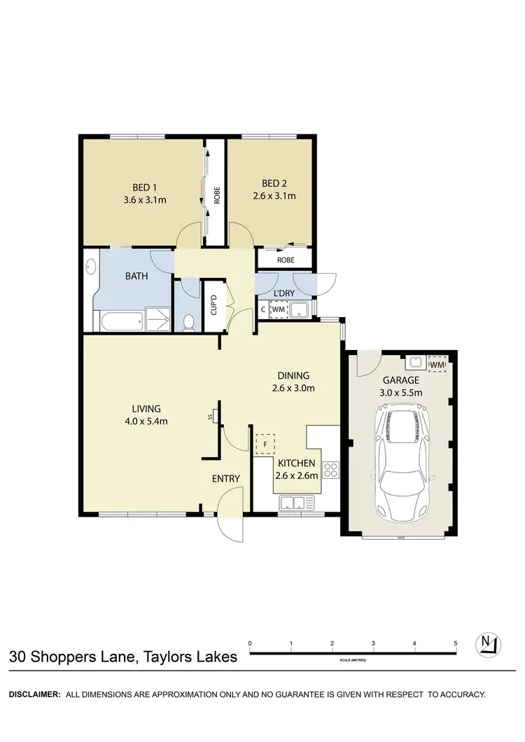 Floorplan of Homely unit listing, 30 Shoppers Lane, Taylors Lakes VIC 3038