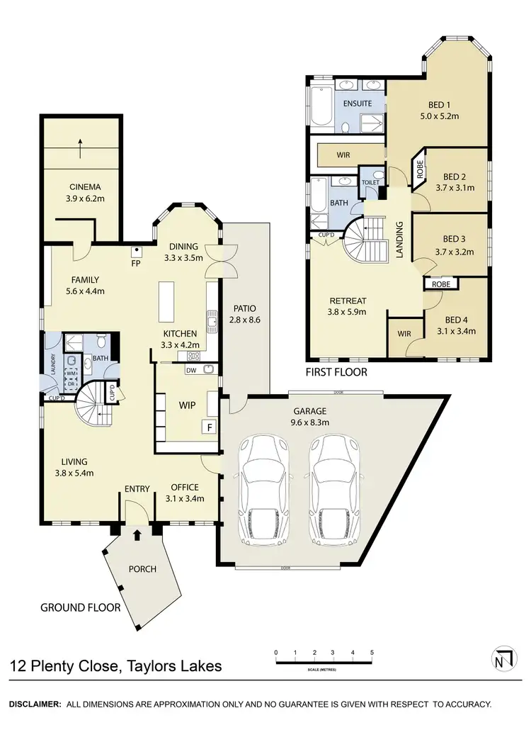 Floorplan of Homely house listing, 12 Plenty Close, Taylors Lakes VIC 3038
