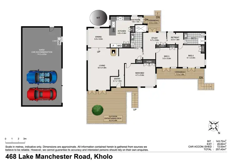Floorplan of Homely rural property listing, 468 Lake Manchester Road, Kholo QLD 4306