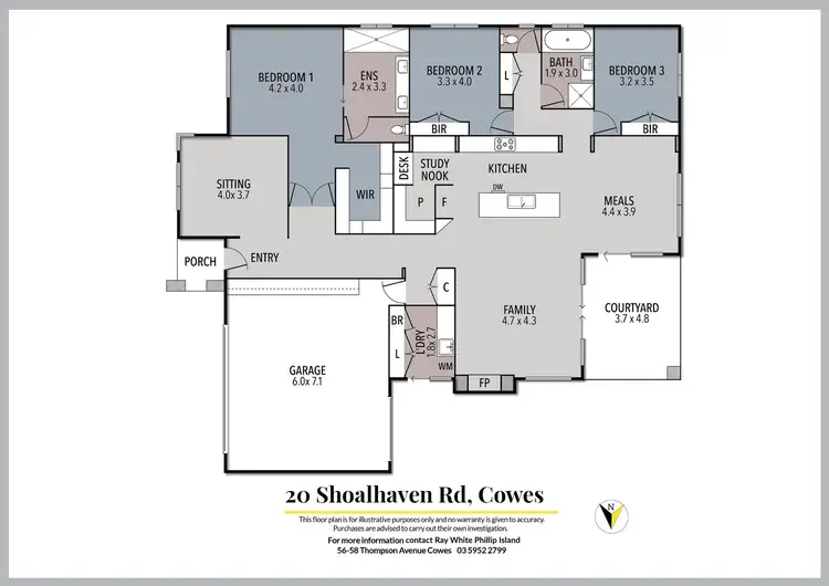 Floorplan of Homely house listing, 20 Shoalhaven Road, Cowes VIC 3922